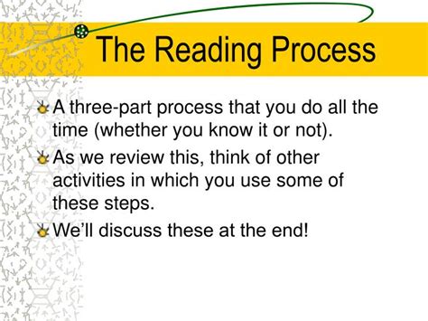 Ppt The Reading Process Powerpoint Presentation Free Download Id