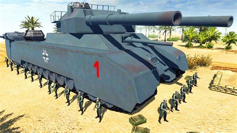 The P1000 Ratte Super Tank Is Unstoppable Men Of War Ww2 Mod