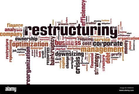 Restructuring Word Cloud Concept Vector Illustration Stock Vector