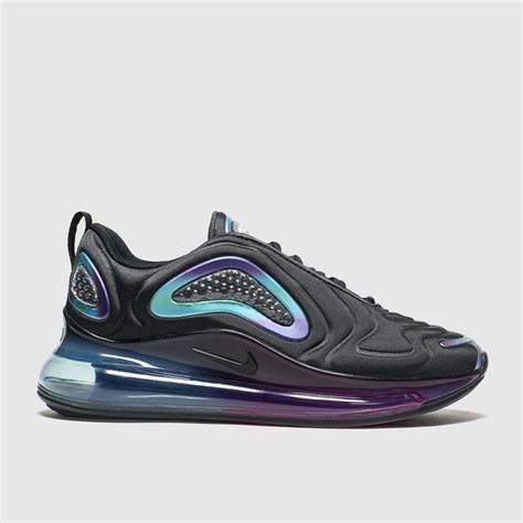 Girls Black And Purple Nike Air Max 720 Trainers Schuh