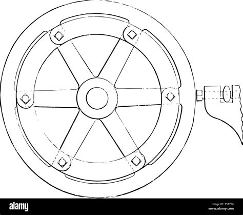 This Illustration Represents Turning Hand Wheels While Moving Threaded