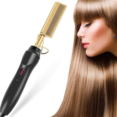 Hot Comb Hair Straightener Electric Straightening Comb For African