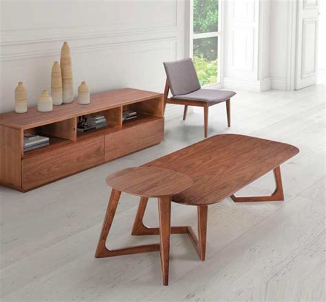 Body heat and pressure molded plywood body. Modern Walnut Coffee Table Z097 | Contemporary
