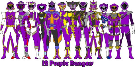 Purple Rangers Thunderyo Super Sentai By Thunderyo On Deviantart