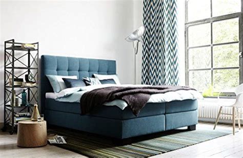 Boxspringbett Aida 180x200 cm in Merino Petrol von ...