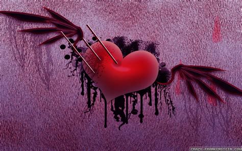 Aesthetic Purple Broken Heart Wallpaper Image Page 1