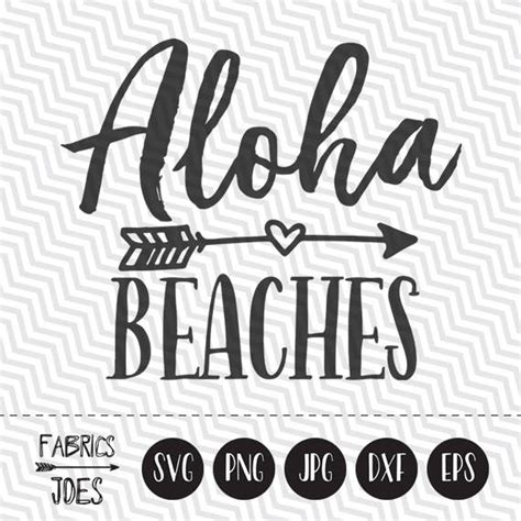 Aloha Beaches Svg Hawaii Svg Summer Svg Clipart In Eps Dxf Svg Etsy