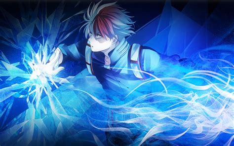 Download Wallpapers 4k Shouto Todoroki Neon Manga My Hero Academia