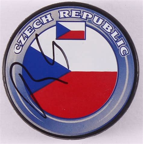 Some logos are clickable and available in large sizes. Tomas Plekanec Signed Czech Republic Logo Hockey Puck (PSA ...