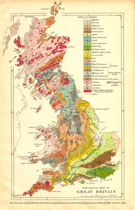 Geology Of Great Britain Uk Introduction And Maps By Ian West