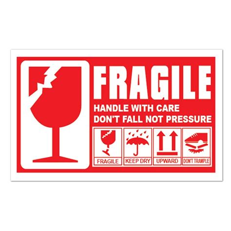 Multiple sizes and related images are all free on clker.com. Buy 1000 PCS Fragile Sticker Warning Label Poslaju Courier ...