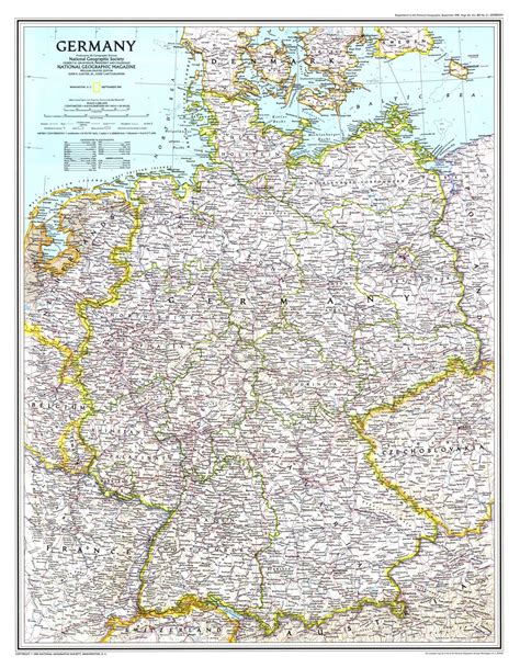 Germany Published 1991 National Geographic Shop Mapworld