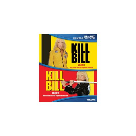 Kill Bill Vol 1 Kill Bill Vol 2 Double Feature Blu Ray