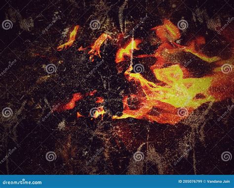 Flame Seamless And Tileable Background Texture Royalty Free Stock