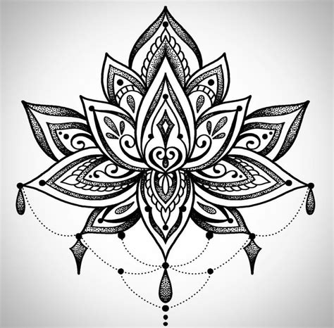 Pin By Claudia Membreño On Sketches Lotus Mandala Tattoo Mandala