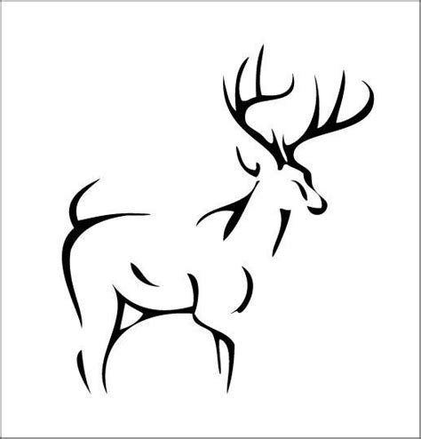 Deer Drawing Skull Drawing Line Drawing Deer Tattoo Skull Tattoos