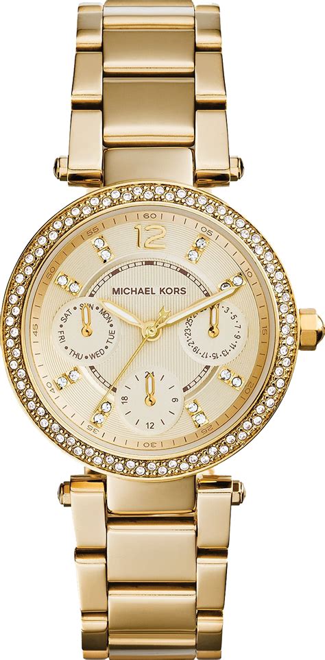 Michael kors parker stainless steel watch with glitz accents. Michael Kors MK6056 Parker Mini Glitz Watch 33mm