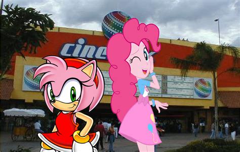Amy Rose And Pinkie Pie Goes The Cinema By Brandonale On Deviantart