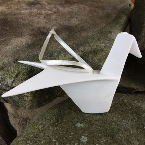 Porcelain Origami Ornament Swallow Zen Traditions