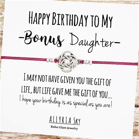 Charm Friendship Bracelet With Bonus Daughter Birthday Card Bonus