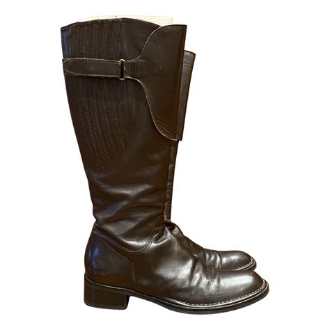 Laura Bellarivalaura Bellariva Brown Leather Boots Dailymail