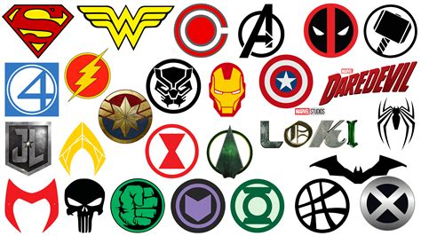 Todays Most Famous Superhero Logos And Names