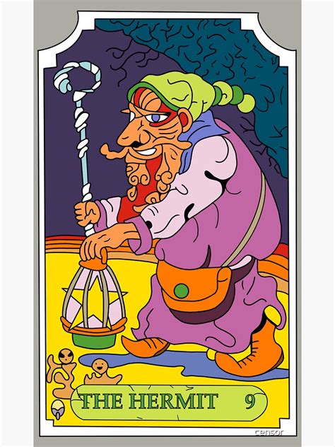 The Hermit Jojo Tarot Card Hd Sticker For Sale By Cear The Baka
