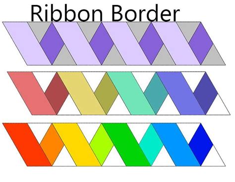 Free Quilt Pattern Ribbon Border I Sew Free Quilt Patterns Panel