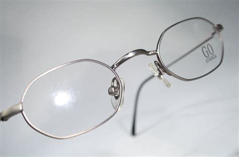 Small Lens Go Eyewear 160 Unworn Angular Satin Finish Semi Etsy Glasses Frames Designer