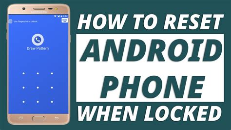 How To Reset Android Phone When Locked Youtube