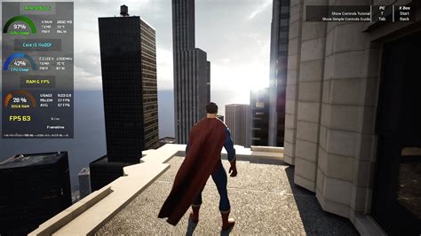 Superman Unreal Engine 5 Demo Gameplay Rtx 3060ti Youtube