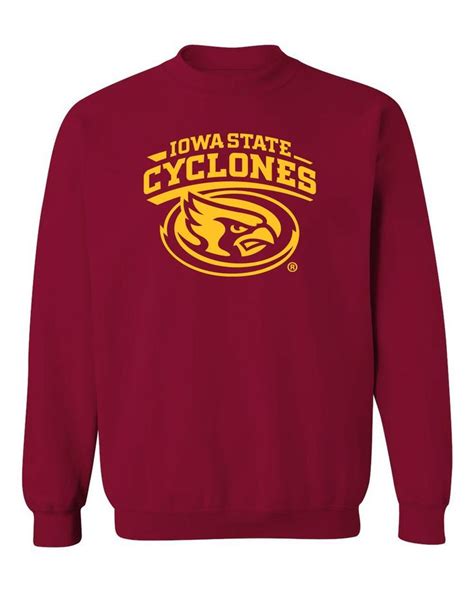 Iowa State Cyclones Crewneck Sweatshirt Cy The Isu Cyclones Mascot