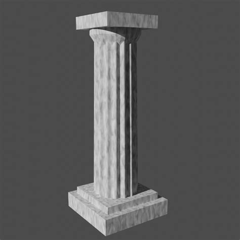 3d Asset Comun Greek Column Cgtrader