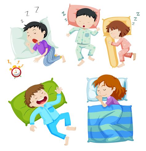 Kids Napping Clipart