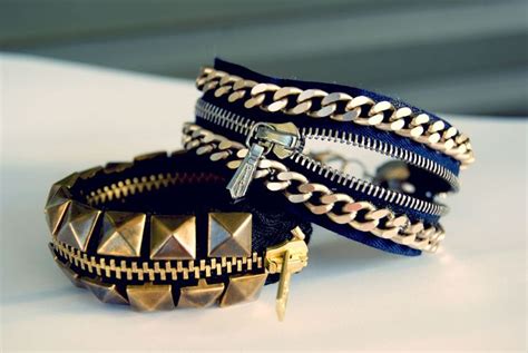 Wardrobe Recycle Zipper Bracelet Diy Bracelets Tutorials Zipper Jewelry