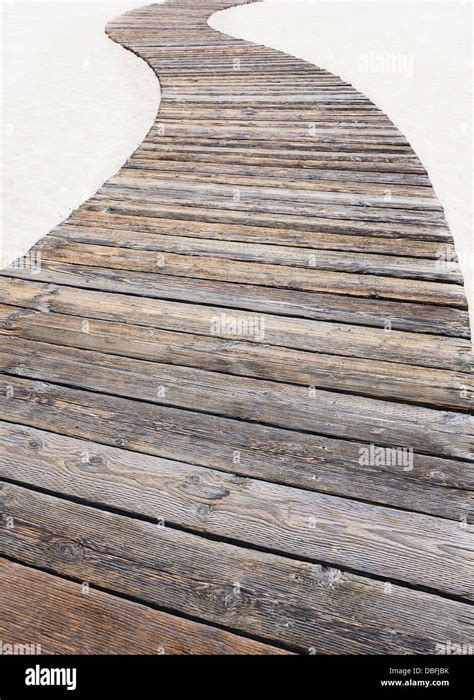 Wooden Walkway On Beach Stock Photo Alamy