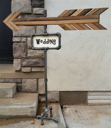 Wedding Directional Sign By Vintagekrew On Etsy