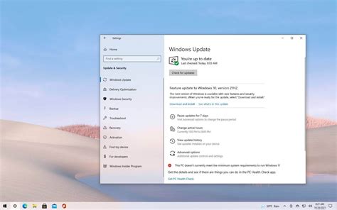 How To Upgrade To Windows 10 21h2 November 2021 Update Pureinfotech