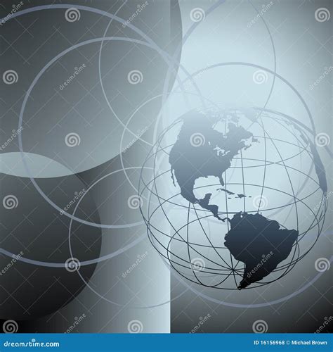 Globe Earth Abstract Global Circles Stock Vector Illustration Of