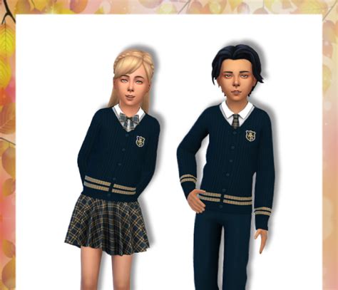 Misat Sims The Sims 4 Toddlers School Uniforms Sims 4 Toddler Vrogue