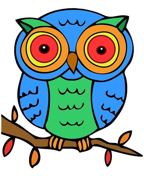 Cartoon Owl By Rockett Graphics Redbubble