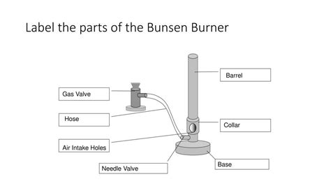 Label The Parts Of The Bunsen Burner