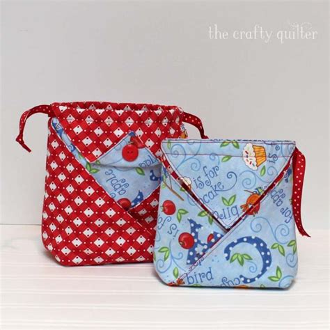 Fabric Origami Pouch Tutorial And Video The Crafty Quilter