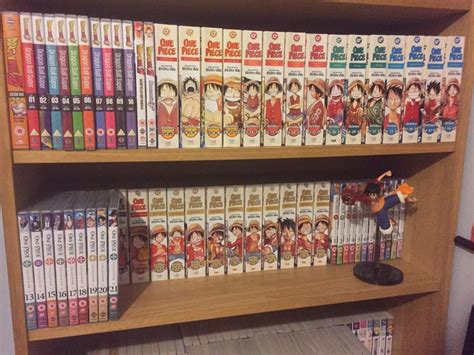 Reorganised Anime Corner Of My Bookshelf And One Piece Shelves One