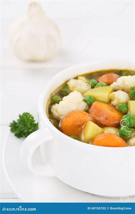 Soup With Vegetables Vegetable In Bowl Stock Photo Image Of Stew