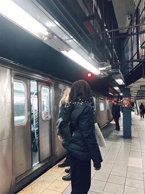 Black Girl In The Subway In 2020 Winter Jackets Black Girl Canada Goose Jackets