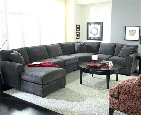 Living Room With Charcoal Gray Sectional Sofa Bryont Blog