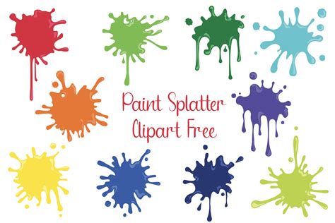 Paint Splatter Clipart Free Gráfico Por Free Graphic Bundles · Creative
