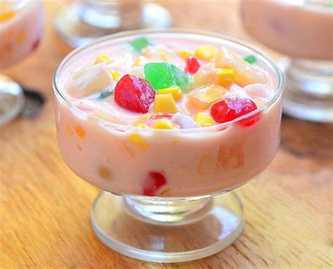 Browse dozens of decadent filipino dessert recipes, from leche flan to lumpiang buko pandan salad, we're sure to satisfy your sweet cravings! Buko Salad | Recipe | Buko salad, Holiday desserts, Fruit ...