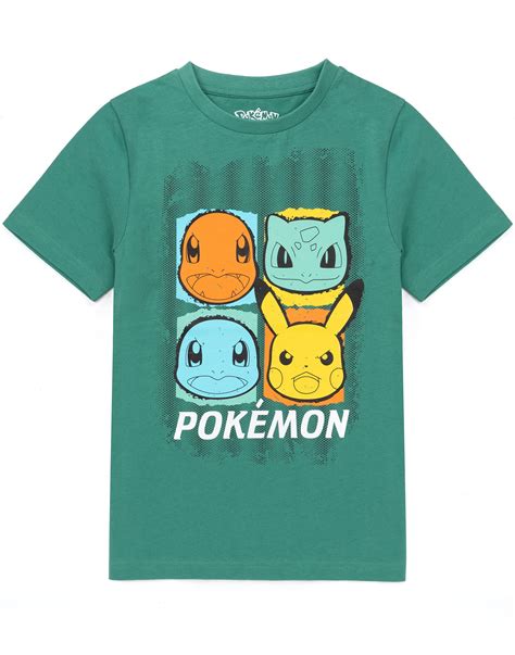 Buy Pokémonpokemon T Shirts For Boys Kids Green Or Black Top
